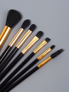 Набор кистей для макияжа SMOKY, 7 шт., чехол на молнии, чёрный - Фото 4