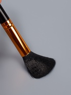 Набор кистей для макияжа SMOKY, 7 шт., чехол на молнии, чёрный - Фото 5