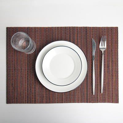 Салфетка сервировочная на стол 40×30 см «Капли», цвет коричневый