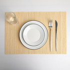 Салфетка сервировочная на стол «Капли», 40×30 см, цвет бежевый - Фото 1