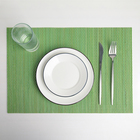 Салфетка сервировочная на стол «Капли», 40×30 см, цвет зелёный - Фото 1