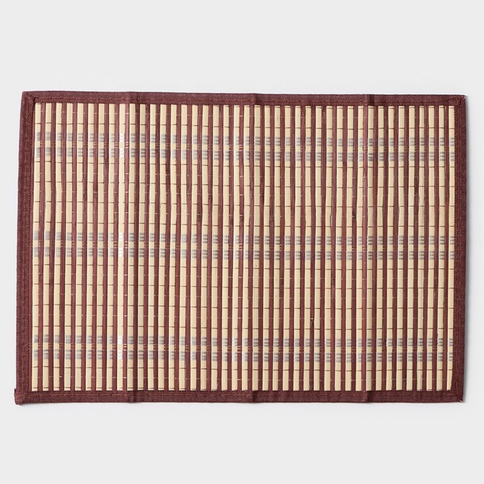 Салфетка сервировочная на стол «Кант», 45×30 см, цвет коричневый - Фото 1