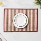 Салфетка сервировочная на стол «Кант», 44×30 см, коричневая - Фото 2