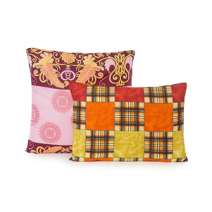 Подушка «Эконом», 68×68 см, файбер, полиэфир, МИКС - Фото 1