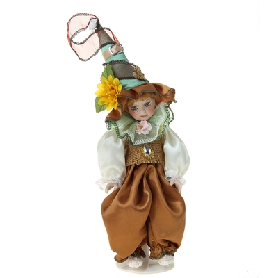 Кукла коллекционная "Малыш осенний" 28 см