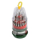 Набор для точных работ ЛОМ, держатель с битами, в кейсе, 31 предмет - Фото 5