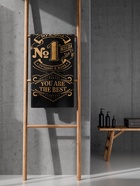 Полотенце махровое Этель «Лучший в мире», 50×90 см, 100% хлопок, 420 г/м², чёрно-золотое - Фото 2