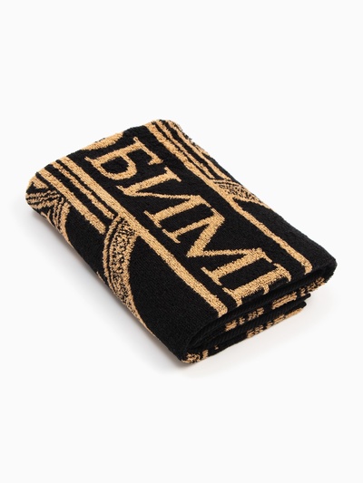 Полотенце махровое Этель «Любимый муж», 50×90 см, 100% хлопок, 420 г/м², чёрно-золотое