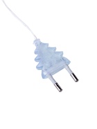 Гирлянда «Нить» 4.5 м с насадками «Прищепки-ёлочки», IP20, прозрачная нить, 20 LED, свечение тёплое белое, 220 В - фото 57932425