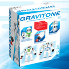Робот GRAVITONE, свет, звук, стреляет, на батарейках, русская озвучка, синий - фото 9893342