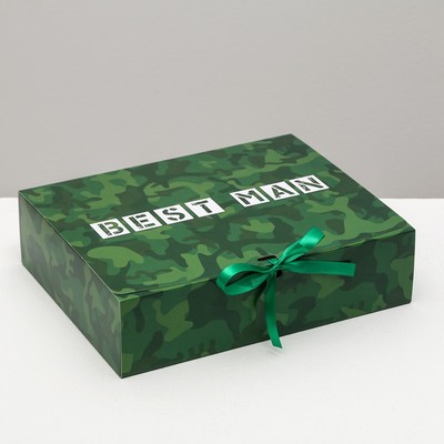 Коробка подарочная, упаковка, «Best man», 31 х 24.5 х 8 см