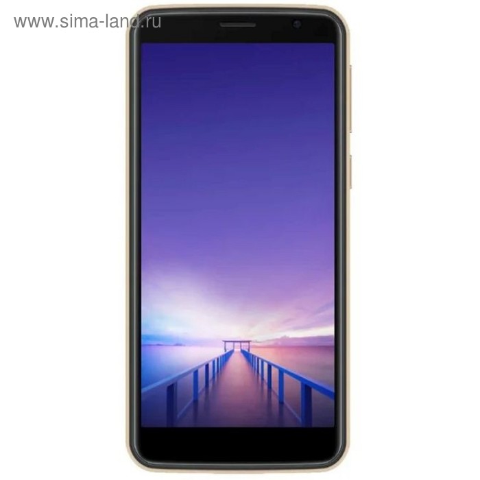 Смартфон ARK Wizard 2, 5", 8Гб, 3G, 2Sim, Android 8.1, 5Mpix, microSD, золотистый - Фото 1