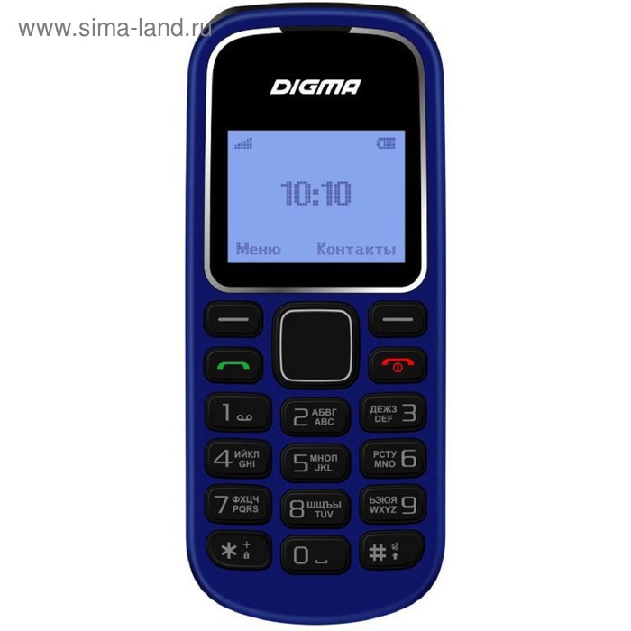 Мобильный телефон Digma Linx A105 2G, 32Мб, 1.44", темно-синий - Фото 1