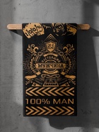 Полотенце махровое Этель 100% MAN, 50×90 см, 420 г/м², чёрно-золотое - Фото 3