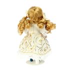 Кукла коллекционная "Анечка в белом платье с золотыми узорами" 19 см - Фото 4