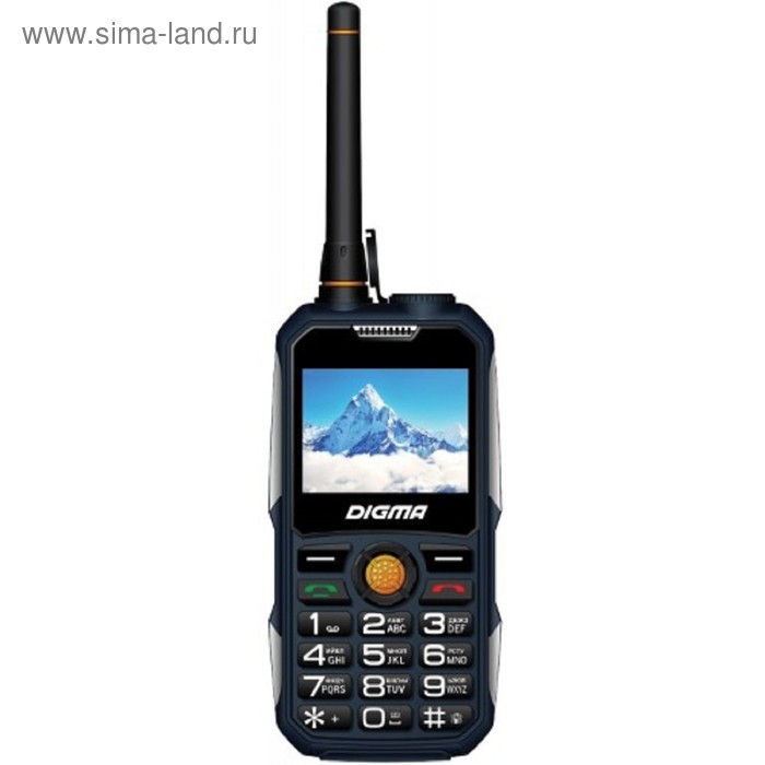 Мобильный телефон Digma A230WT 2G Linx, 32Мб, 2Sim, 2.31", microSD, темно-синий - Фото 1
