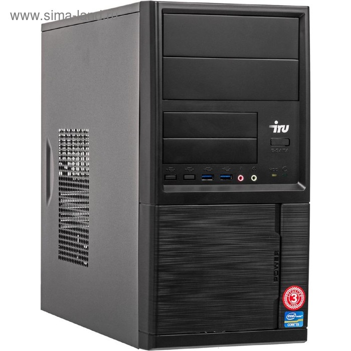 Компьютер IRU Home 228 MT A8 9600 (3.1), 4Гб, SSD120Гб, R7, 400W, черный - Фото 1