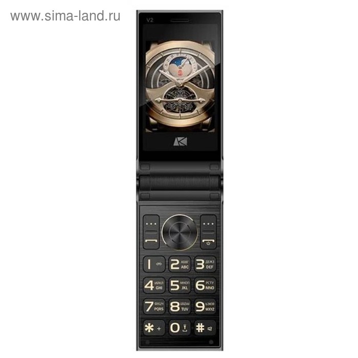 Мобильный телефон ARK Benefit V2, 2Sim, 2.8", 0.08Mpix, microSD, серый - Фото 1