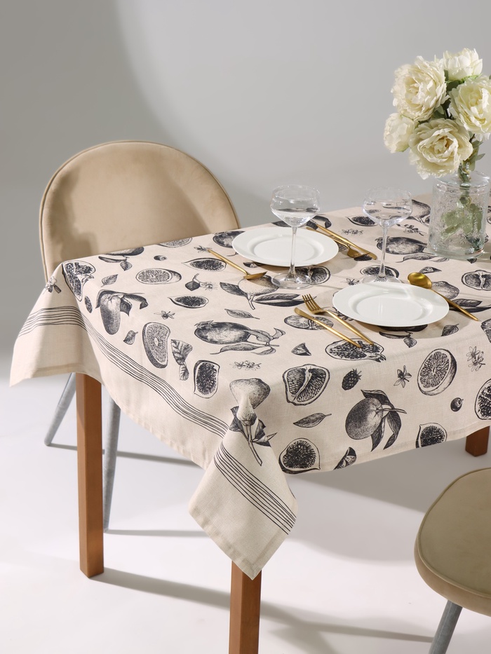 Скатерть «Этель» Healthy life 110×147 см, 100% хлопок, репс 210 г/м² - Фото 1