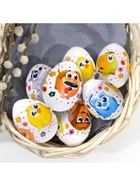 Термонаклейки на 7 яиц «Цыплята и друзья» на пасху, 7,3 х 34,2 см. - Фото 2