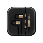 Наушники Luazon LN-8, вакуумные, микрофон, чёрно-золотистые - Фото 5
