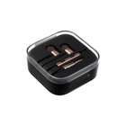 Наушники Luazon LN-8, вакуумные, микрофон, чёрно-золотистые - Фото 6