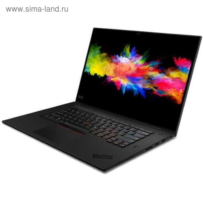 Ноутбук Lenovo ThinkPad P1, 15.6", i7 9850H, 16Гб, SSD 512Гб, Quadro P1000, W10, черный - Фото 1
