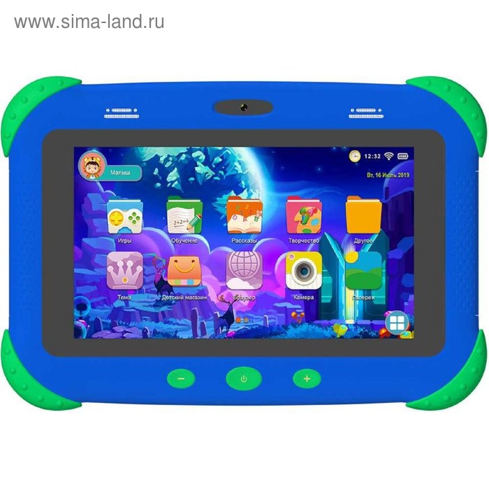 Планшет Digma Citi Kids MT8321, RAM2Гб,  ROM32, 7", 3G, 2Mpix, 0.3Mpix, Android 9.0, синий - Фото 1