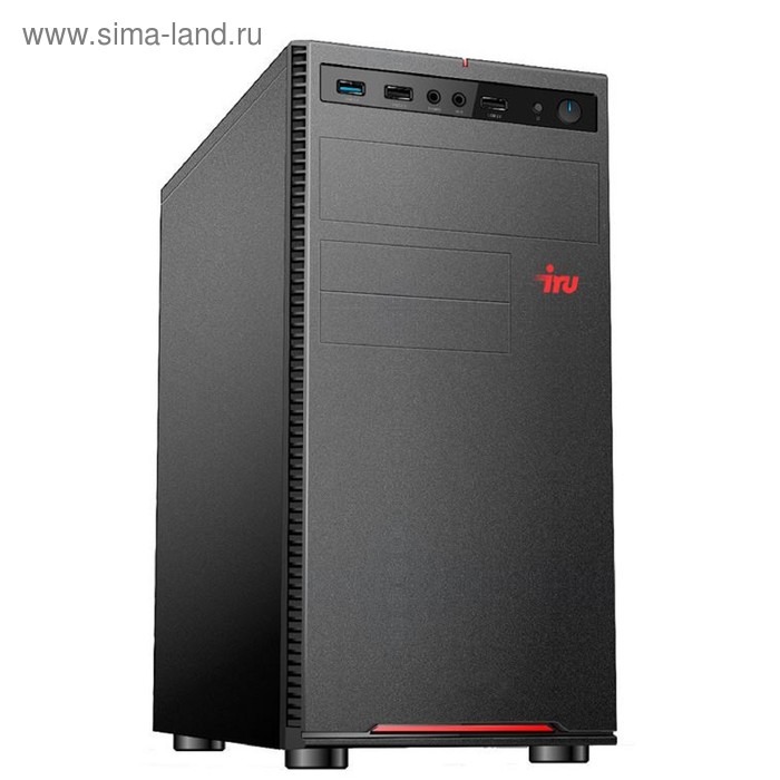 Компьютер IRU Office 311 MT Cel G4900 (3.1), 4Гб, SSD120ГбG 610, 400W, черный - Фото 1