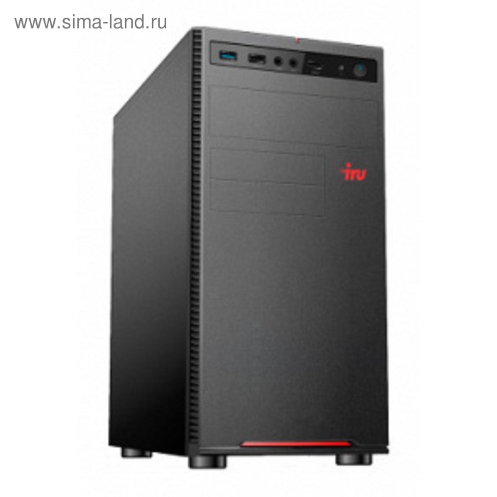 Компьютер IRU Office 312 MT PG G5400 (3.7), 4Гб, SSD240ГбG 610, 400W, черный - Фото 1