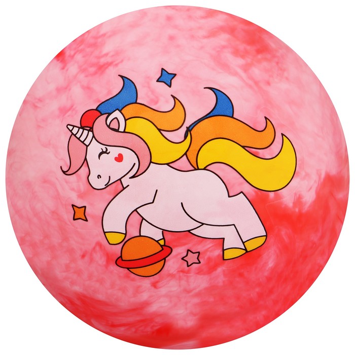 Мяч детский «Единороги», d=22 см, 60 г, цвет МИКС - фото 1905608239