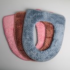 Чехол на сиденье для унитаза на липучках Доляна «Плюш», 37.5×42.5 см, МИКС - Фото 2