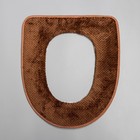 Чехол на сиденье для унитаза на липучках Доляна «Плюш», 34×40 см, цвет МИКС - фото 6258069