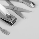 Набор маникюрный, 7 предметов, в футляре, цвет МИКС - фото 45539303