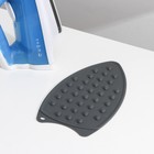 Подставка для утюга Доляна, силикон, 26.5×14 см, серая - Фото 2