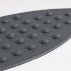 Подставка для утюга Доляна, силикон, 26.5×14 см, серая - Фото 3