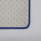 Набор ковриков для ванной и туалета Доляна «Геометрик», 3 шт: 35×40, 40×50, 50×80 см, цвет синий - Фото 4