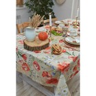 Скатерть «Маки» 180×147 см, 100% хлопок, рогожка 160 г/м² - Фото 2