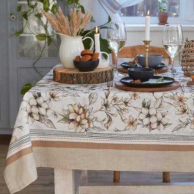 Скатерть «Этель» Floral mood, 220×147 см, 100 % хлопок, репс 210 г/м²
