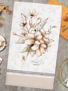 Полотенце кухонное «Этель» Floral mood, 40×73 см, 100% хлопок, репс 210 г/м² - Фото 3