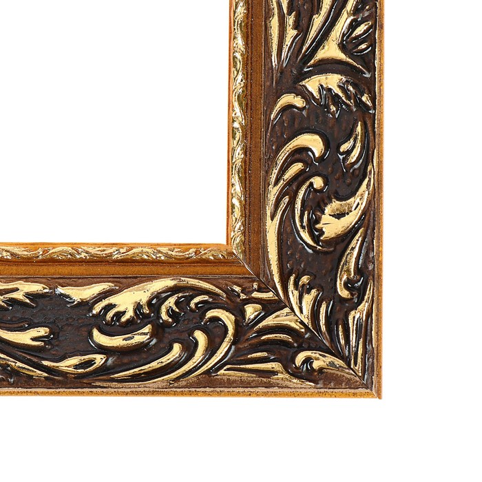Рама для картин (зеркал) 30 х 30 х 4 см, дерево "Версаль", золотая - фото 1907057717