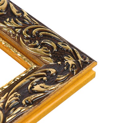Рама для картин (зеркал) 60×80×4 см, дерево «Версаль», золотая