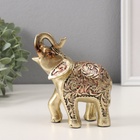 Набор фигурок полистоун «Слоны, попона в листьях», 7 шт. - Фото 2