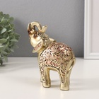 Набор фигурок полистоун «Слоны, попона в листьях», 7 шт. - Фото 3