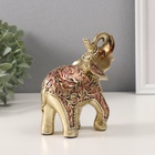 Набор фигурок полистоун «Слоны, попона в листьях», 7 шт. - Фото 4