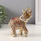 Набор фигурок полистоун «Слоны, попона в листьях», 7 шт. - Фото 5