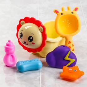 Набор игрушек для игры в ванне «Ванночка-Зоопарк», 6 предметов, виды МИКС