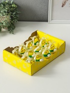 Фигурка пасхальная «Цыплята в корзинке с яичком», набор 12 шт., 5×5×5 см - Фото 2