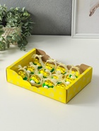 Фигурка пасхальная «Цыплята в корзинке с яичком», набор 12 шт., 5×5×5 см - Фото 4