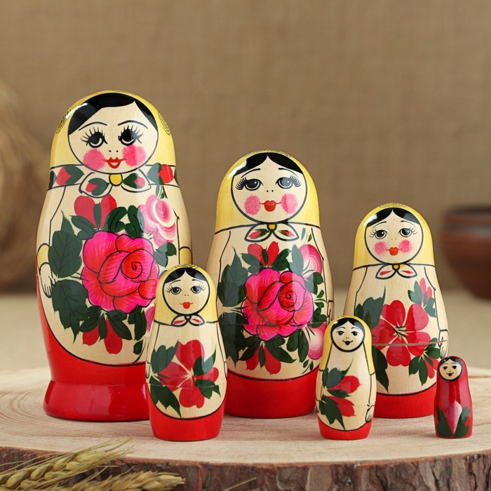 Матрёшка "Семёновская", 6 кукольная, высшая категория - Фото 1